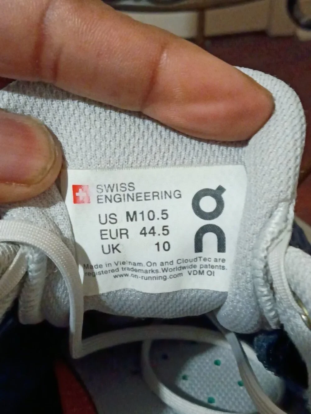 On Cloud Cloudflyer Mens Running Shoe 10.5 Blue Rust Sneaker Swiss Engineering - Picture 2 of 14